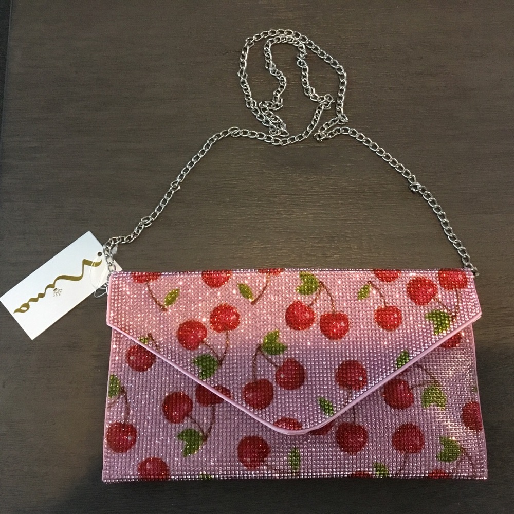 Cherry Crystal Beaded Purse